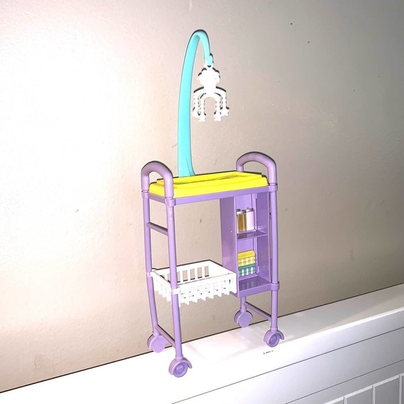 Barbie Nursery Changing Table with Mobile - Picture 3 of 4